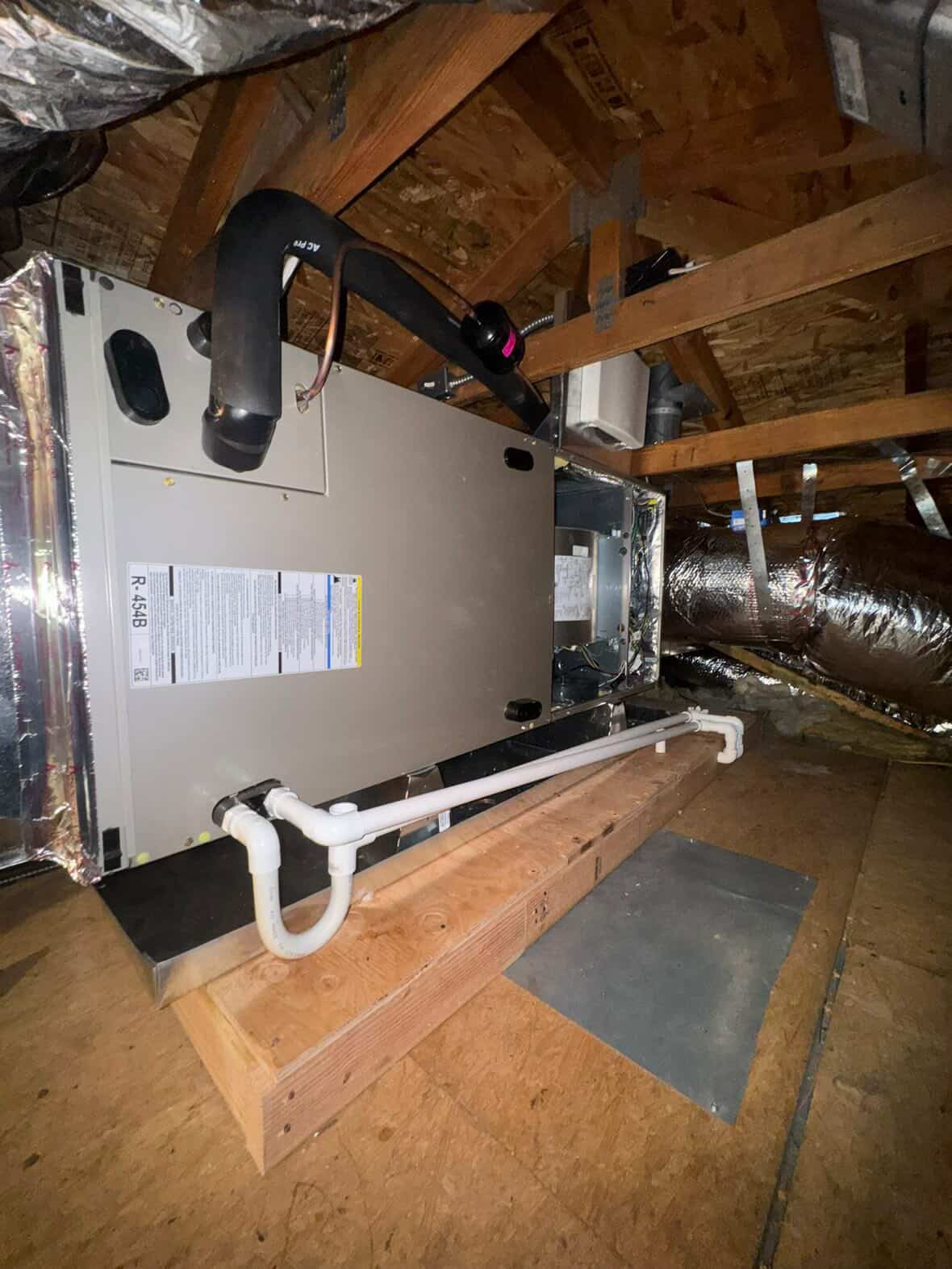 Attic HVAC system