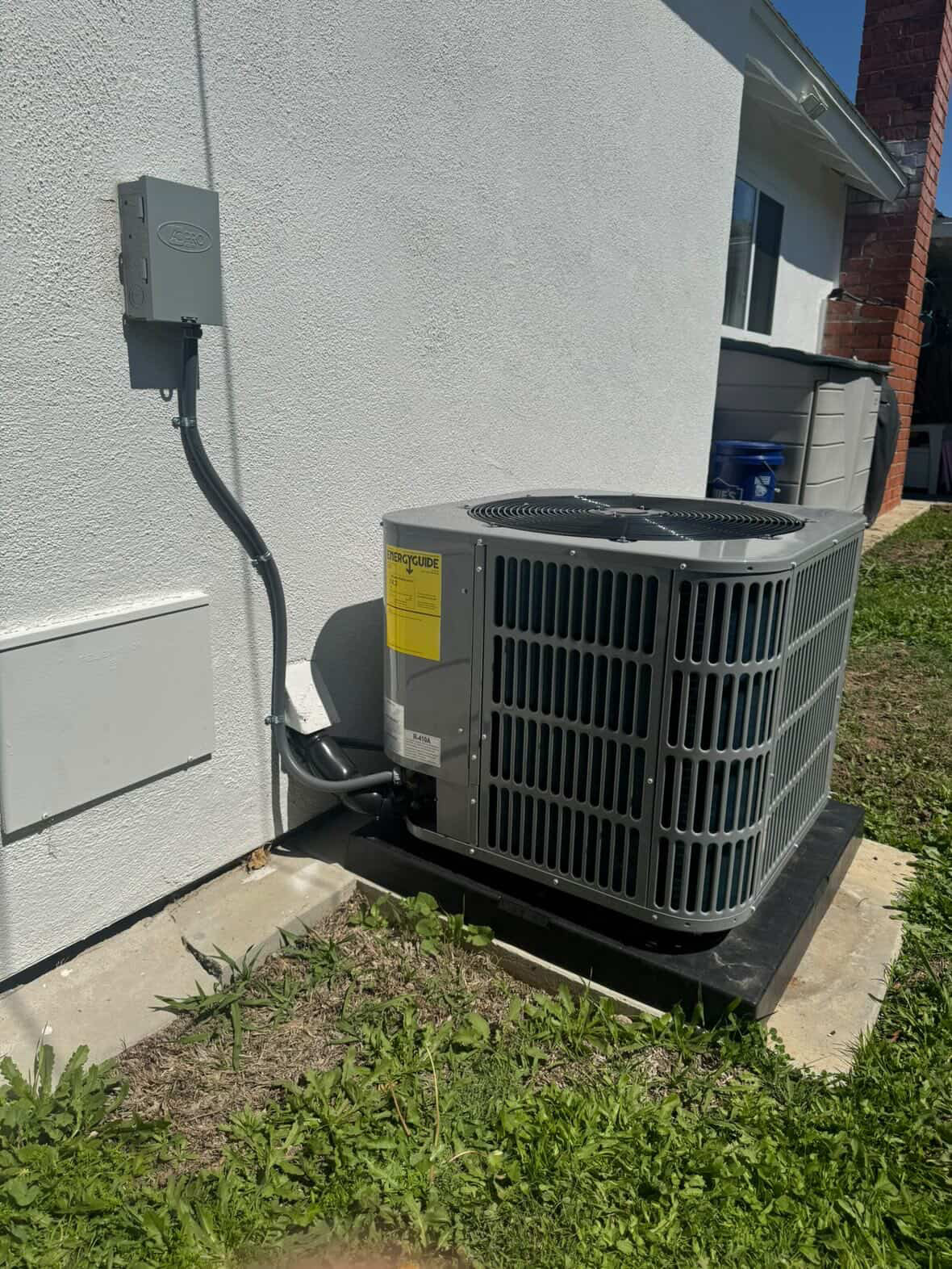 New condenser installation